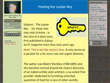 Tablet Screenshot of laxiankey.com